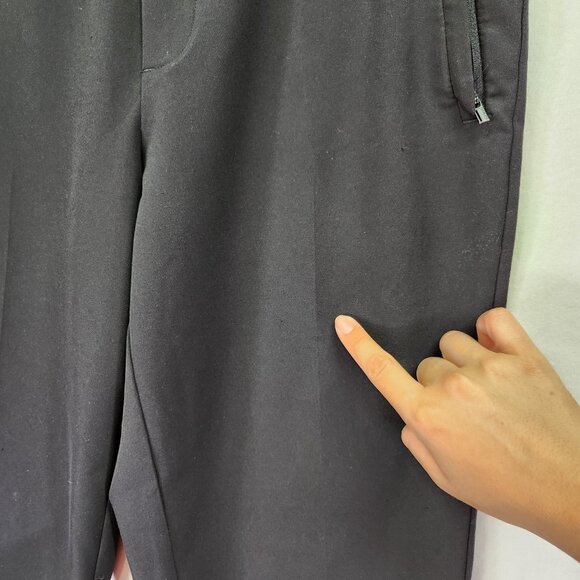 Athleta Brooklyn Ankle Pant Women's 4 Black Pull On Taper Athleisure Travel - Picture 9 of 16